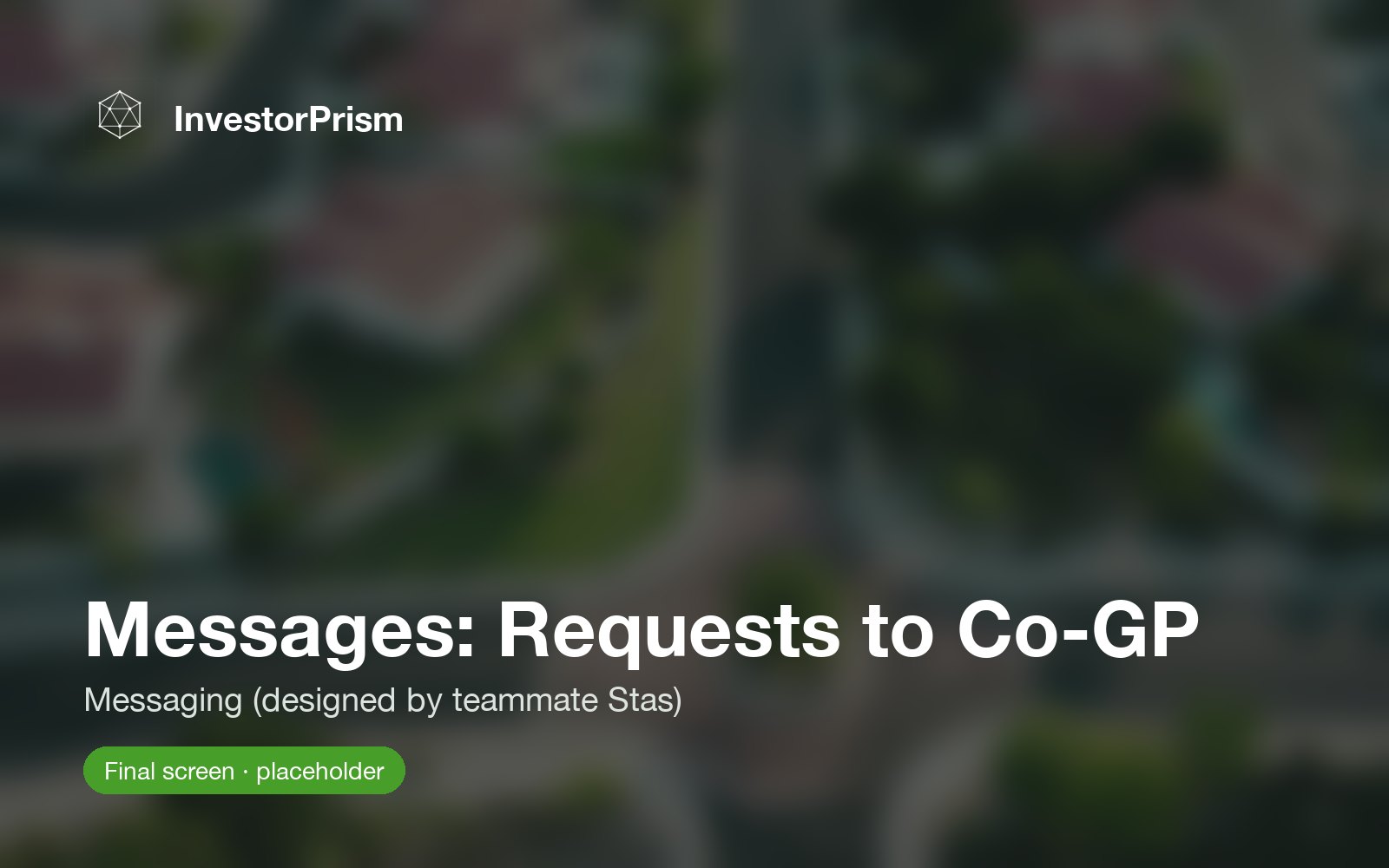 Messages: Requests to Co-GP (Stas)