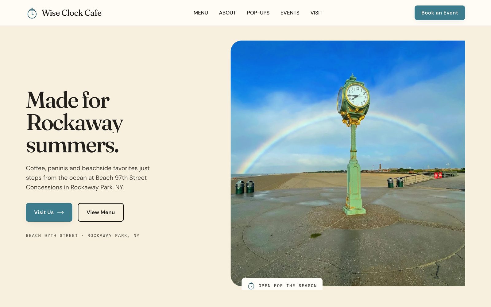 Wise Clock Cafe — view work